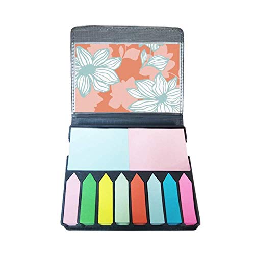Boîte de marque-page fleurs vert orange, cadeau idéal