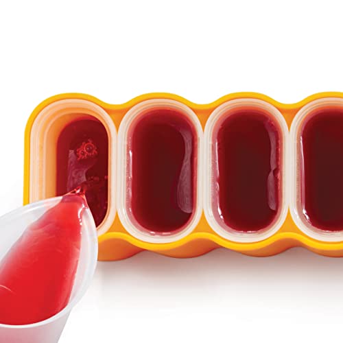 Zoku Mod Pops, 6 Classic Popsicle Molds In One Compact Tray With Sticks And Drip Guards, Easy-Release, Bpa-Free #TOP3