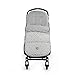 Walking Mum. Saco silla de paseo Inspiration. Tejido en Punto. Uso universal y compatible con la mayoría de los sillas de paseo. Color Gris/Estampado de estrellas. Medidas 50 x 88 cm.