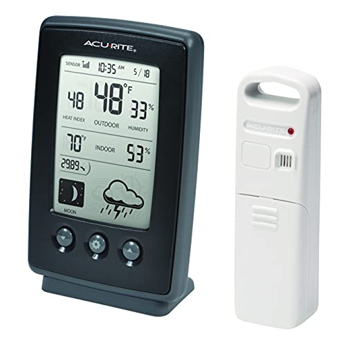image for AcuRite Digital Weather Forecaster with Indoor/Outdoor Temperature, Hu