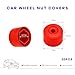 Rdxcv 20 PCS Car Wheel Lug Nut Covers, 18mm Auto Tire Bolt Caps with Removal Tool, Wheel Nut Cover Dismantle Replacement 1K0 601 173 for Beetle Passat GTI CC, Car Accessories (Red)