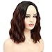 Pelucas Rizadas Cortas Para Mujer Niñas Marrón 14 inch Pelucas Pelo Natural...