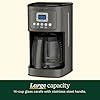 Cuisinart 14-Cup Coffee Maker, Programmable PerfecTemp Glass Carafe Coffee Machine with 1-4 Cup Setting, Brew Strength Control and Pause, Stainless Steel, DCC-3200BKSNAS, Black