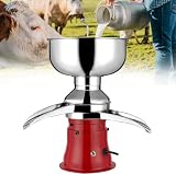 Elektrischer Milchaufschäumer für Kuhmilch, 50 l/h, ideal für Landwirte, mit 5 l Behälter, effizienter und verstellbarer Creme-Trenner