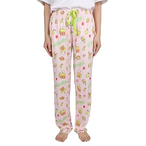 Bioworld Sanrio Keroppi Women's Pajama Pants Allover Print Adult