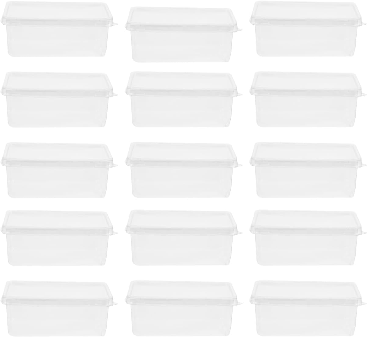 Cabilock Tiramisu Boxes with Lids 20-Pack Clear Plastic Cake Containers for Mousse Desserts Party Favor Boxes Bakery Takeout 4.68X2.83X1.85 Inches