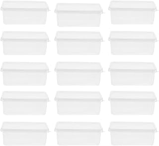 OUNONA 20pcs Tiramisu Boxes with Lids Clear Transparent Cake Cases for Mousse Cupcakes Party Favors Lightweight Pet Storage Containers for Delicious Desserts