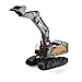Lihgfw Baggerlegierung Simulation Bagger Engineering Fahrzeug Aufladung Mobile Modell Junge Kinder Spielzeugauto 22 Kanäle 1/14 (Größe : 2 Batteries)