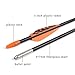 Fiberglass Arrows Black Spots with Orange Plastic Vanes with Long Bullet Shape Tips for Practice Archery Hunting fit for Recurve Bow or Compound Bow 30 inch 12PCS
