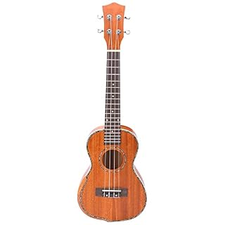 Cyllde Ukulélé Acajou 23″ Ukulélé Brun Acajou avec Poche Capo String Chiffon De Nettoyage Instrument Ukulélé String Guitar Instrument - Les Beatles, Paul McCartney, John Lennon, RIngo Starr, George Harrison Cyllde Ukulélé Acajou 23" Ukulélé Brun Acajou avec Poche Capo String Chiffon De Nettoyage Instrument Ukulélé String Guitar Instrument – Image 7