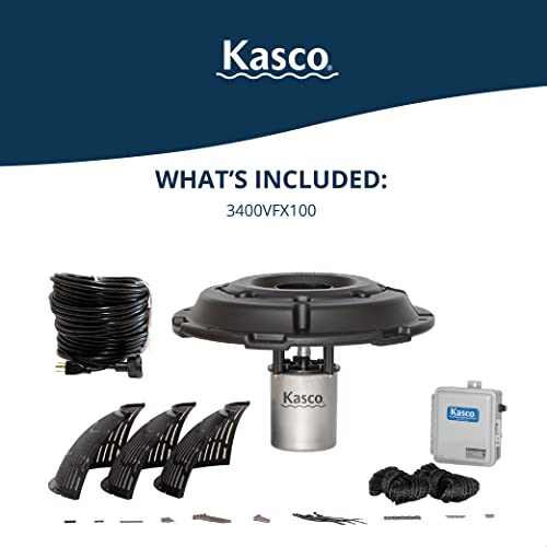 Kasco VFX Series Aerating Pond Fountain – 3/4 Horse Power 120V, Single Phase with 100 ft Electric Power Cord | Pond Aerator Pump for Ponds & Lakes | Efficient Pond Aeration Systems - Thumbnail 2
