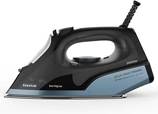 Taurus Atlas Ceramic 2600 - Plancha de vapor. 2600W. Suela cerámica. Golpe vapor 170g/min. Vapor continuo 40g/min. Función spray. Doble sistema antical. Autolimpieza. Regulador vapor y temperatura.