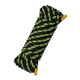 Materiale di nylon premium 10mm ha deciso di farlo in modo che le linee abbiano un peso ridotto e una forza di carico più forte. Un carico di trasporto schiacciante di 1500 kg. impermeabile e resistente a rotture extra leggero. Sicuro abbastanza per la pesca, salvataggio e qualsiasi attività all'aperto.