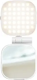 Gshield Iluminador LED e Suporte de Mesa Hybrid Ring Light com Espelho, Compatível com Magsafe para Celular, Controle de Brilho e USB-C Recarregável