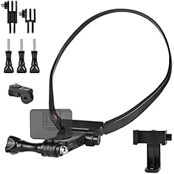 Soporte Cuello Gopro ShipeeKin Selfie de Cuello Soporte para el Cuello, Manos Libres para teléfono Celular y GoPro Hero, Insta360 Osmo Action/GeekPro, etc. para grabación de Video