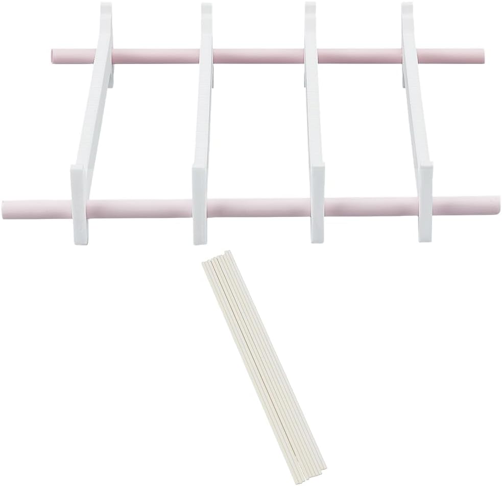 WEBEEDY 1 Set Reusable Kiln Tools Ceramic Hanging Firing Holder & 10 Hanging Rods for Burning Bracket Pottery Tools for Professional Ceramic Firing Glazing Crafts Projects, Hanging Rods: 7.9x0.09 inch