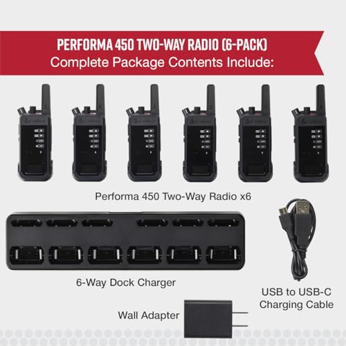 Cobra Performa 450 Business Radios (6-Pack with Dock) by COBRA - Image 5