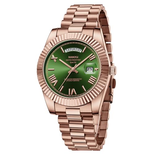 Imagen de NIBOSI Relojes Hombre Cronografo Analógico Impermeable Fecha