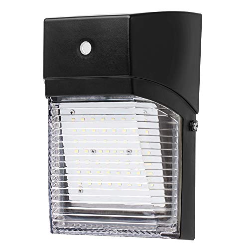 Hyperikon LED Wall Pack Outdoor Light, 15W, Security Wall Sconce Fixture, Photocell Included, Clear, UL