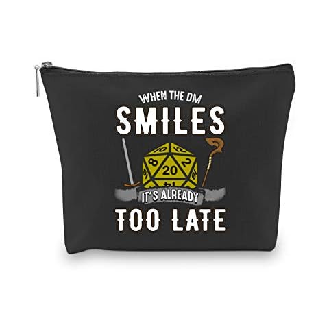 D Dragons Dice Pouch When The DM Smiles It's Already Too Late D & D Accessory Pouch Bag Cover