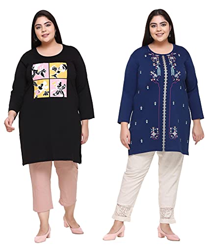 Image of RYSH Women's Plus Size Printed Long Top