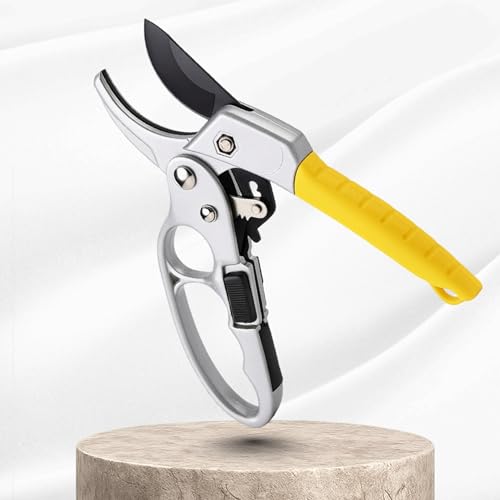 Image of Mozarto Heavy Duty Gardening Scissor /Plant Cutter For Garden /Branch Cutter For Plants /Flower Cutter /Pruners For Plants /Wood Branch Trimmer /Secateurs /Pruning Shears Blade (Yellow)