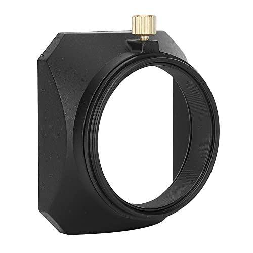 Rectangular Lens Hood Lightweight for Digital Video Cameras, for All Cameras and DV with Same Mount Thread (52MM)