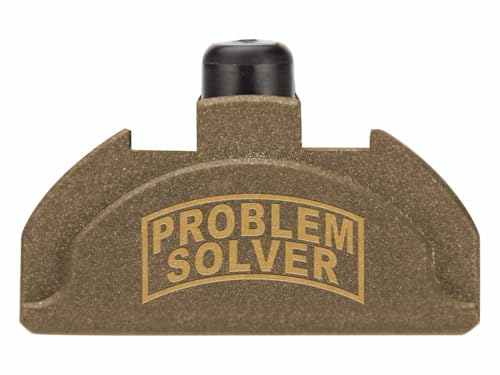 NDZ Performance Grip Plug for Glock Gen 4-5 with Backstrap – Heavyweight Brass – Fits G17 G19 G22 G23 G31 G34 G45 G47 – Cerakote Burnt Bronze Finish, Problem Solver Tab – Made in USA