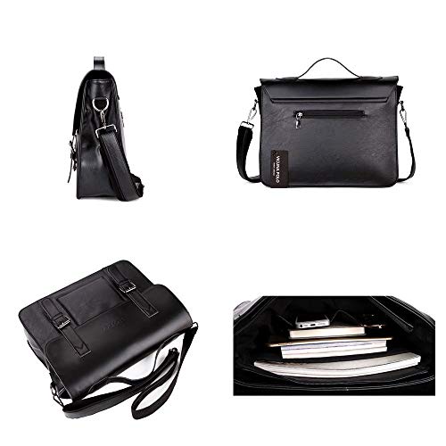 Pasta Masculina Executiva Luxo de Couro PU Premium