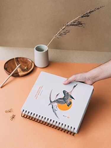 Kokonote Japanese Art Diary 2023 | Big Size 8.3 x 9.8 inch - 21 x 25 cm | Academic Diary Week To View | With Stickers | Cute Stationery | 2023 Diary