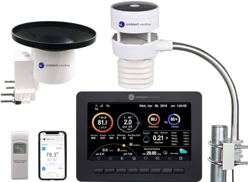 Ambient Weather WS-5000 Ultrasonic Smart Weather Station with AWN+ Included