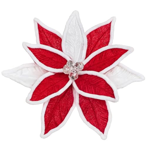 Briful Velvet Poinsettias