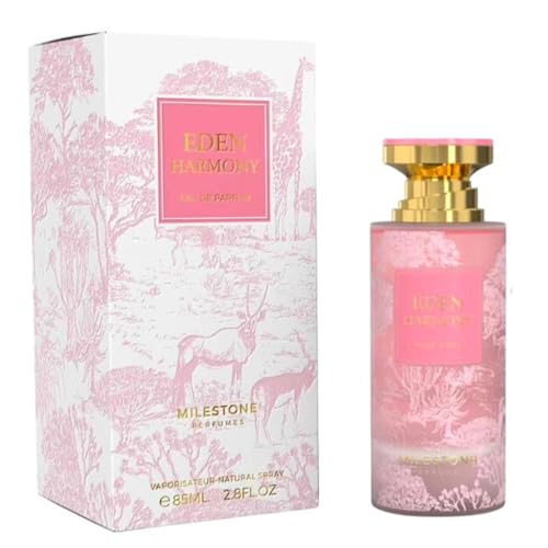 MILESTONE Eden Harmony Eau de Parfum for Women – 100ml | Floral Gourmand Perfume | Long-Lasting Feminine Scent with Orchid, Vanilla & Tropical Fruits | Elegant Fragrance for Modern Women