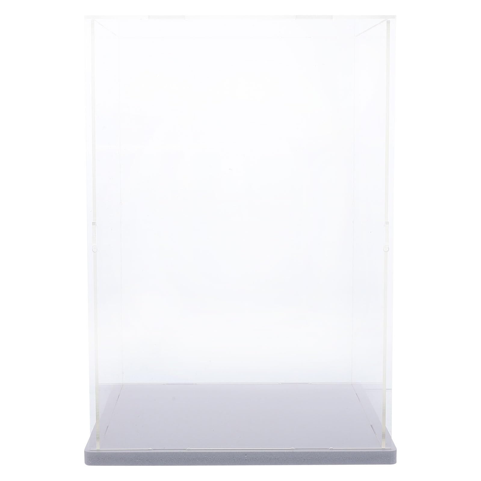 Toyvian Transparente Zarte und Vitrine Kleine Figuren Gegenstände für Acryl Glatter Staubdichter Schutz mit Oberfläche Einfache Anzeige oder Wohnzimmer Geschäft
