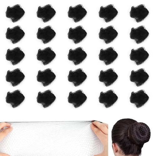Yesimola35PCS Redecilla De Moño Invisible,Redecillas para Moños Malla con Borde Elástico,Redecilla Moño Ballet,Accesorio de Peinado para Niñas para,Enfermera,Bailarinas,Azafatas de Línea Aérea