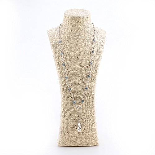 Luxianda Badge Lanyards Id Necklaces Id Badge Holder Hold Id Card And Keys For Ol Fashionable And Beautiful, Stainless Steel Chain #TOP4
