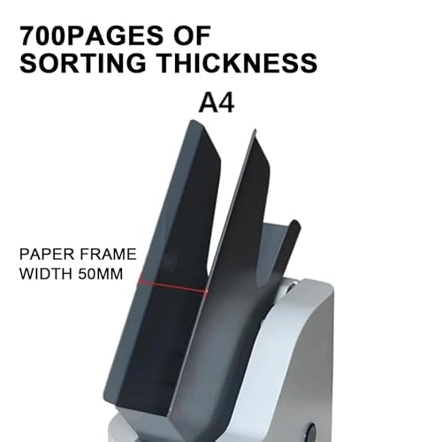 DOJBK Desktop Paper Jogger, 18000r/min Automatic Paper Jogger, 50MM Paper Frame Width, Remove Paper Scraps, Up to About 700 Sheets of Regular A4 Paper