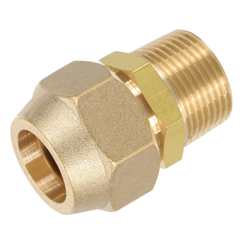 Raccord en Laiton 3/4 SAE x 3/4 NPT Mâle Connecteur Fileté de Climatisation