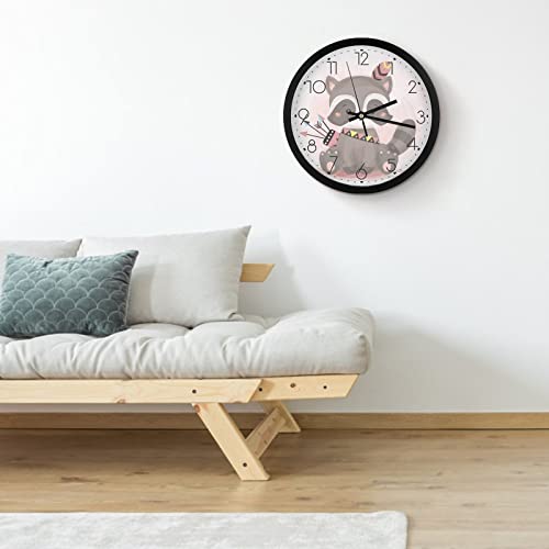 Pendule murale moderne design minimaliste haute précision Racoon