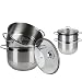 Produktbild Urban Living Couscoussiere 8 Liter Edelstahl Couscous Topf Damfgarer Kuskus Couscoustopf