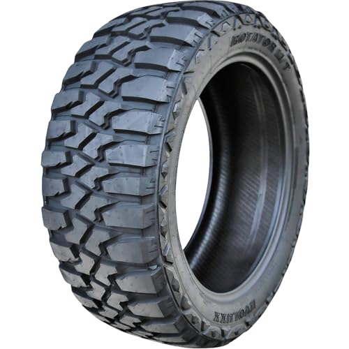 Evoluxx Rotator M/T Mud Off-Road Light Truck Radial Tire-35X12.50R22LT 35X12.50X22 35X12.50-22 121Q Load Range F LRF 12-Ply BSW Black Side Wall
