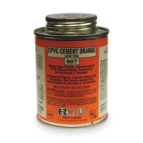 CPVC Cement, 8 Oz, Orange miniatura 1
