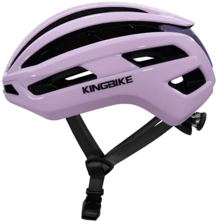 KINGBIKE Fahrradhelm Herren Damen 54-62CM, Leichter Rennradhelm 260g | mit aerodynamischem Belüftungsdesign, Komfortabler Sitz, Herausnehmbare und waschbare Innenpolster