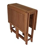 gartenmoebel einkauf Doppel Klappentisch rechteckig Eukalyptus geölt - 3