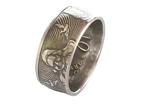 Münzring 10 Mark 1998 Franckesche Stiftungen Silber 925er Größe 56 bis 72