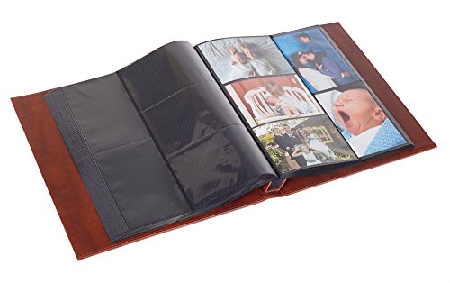 Red Co. Brown Faux Leather Family Photo Album With Embossed Tree – Holds 500 4X6 Photographs #TOP2