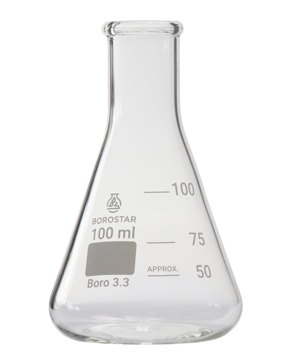 Erlenmeyer Boro 3.3 Flacon gradué à col étroit 100 ml
