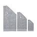 Produktbild DONE 1 Serviette invité + 1 Serviette de toilette + 1 Drap de douche Stone Mrs - Argent