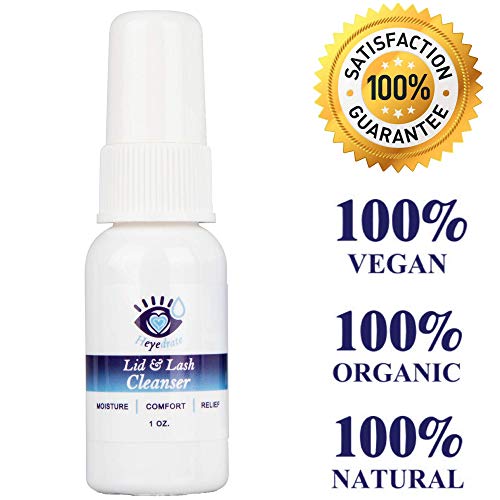Heyedrate Lid And Lash Cleanser Spray – Gentle, Pure Hypochlorous Acid Spray For Eye Irritation - Fast Acting, Soothing Formula - Everyday Eyelid Cleansing Spray - 1 Ounce Bottle #TOP4