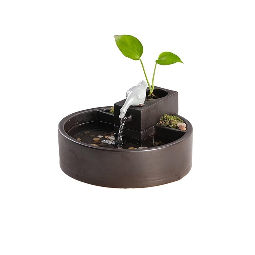 Fuente de Escritorio, Fuente de relajación Creativa de sobremesa con decoración de Agua Corriente